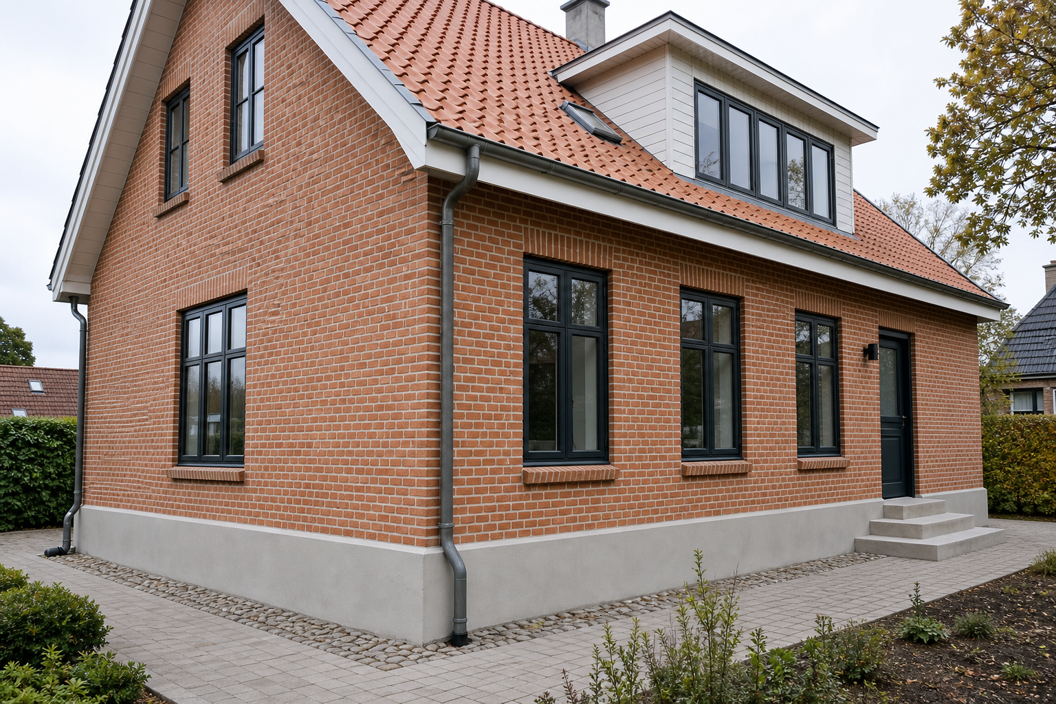 Facade efter renovering